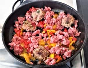 ricette pasta peperoni e carne